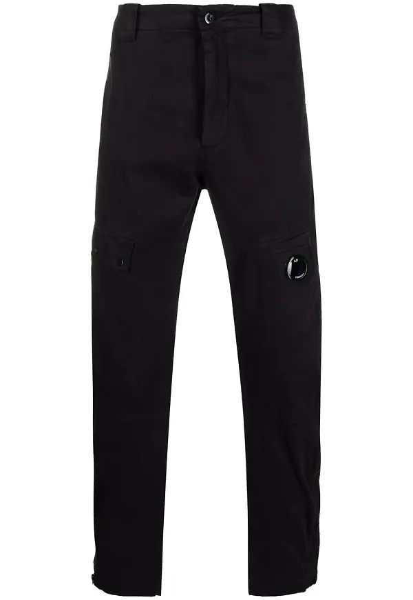 C.P. Company trackpants med linsdetalj - Svart