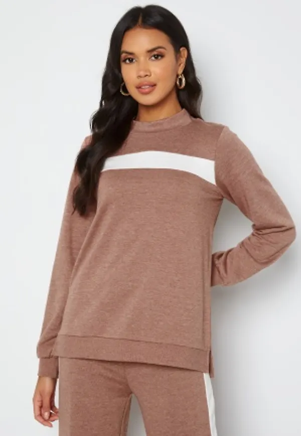 Happy Holly Sandra sweat top Pink melange 36/38