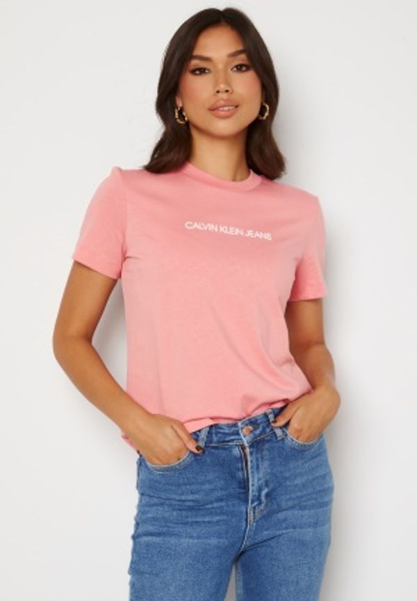 Calvin Klein Jeans Institutional Tee TIV Soft Berry/White S