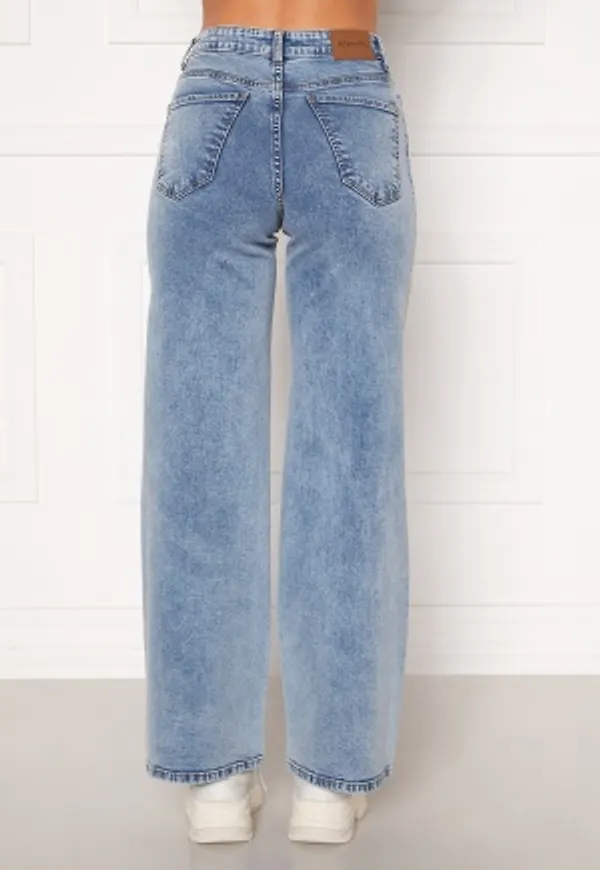 Happy Holly Peggy wide leg jeans Light denim 42R