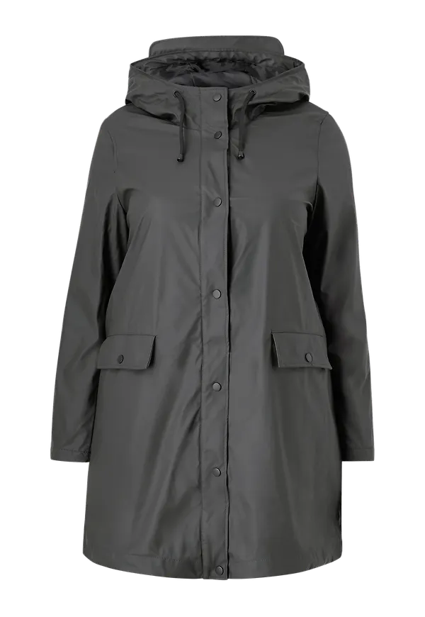 Vero Moda Curve - Jacka/regnjacka vmAsta 3/4 Teddy Coated Jacket Curve - Grå