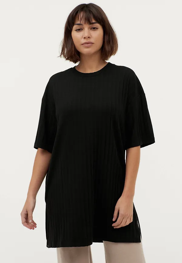 Gina Tricot - Topp Ida Oversized Tee - Svart
