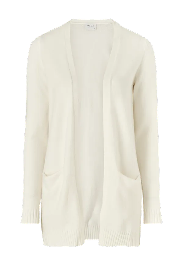 Vila - Cardigan viRil L/S Open Knit - Vit