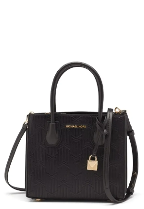 Michael Michael Kors Acrdion Messenger Bag Black One size