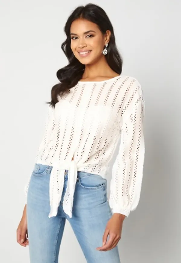 VILA Piline L/S T-Shirt Cloud Dancer L
