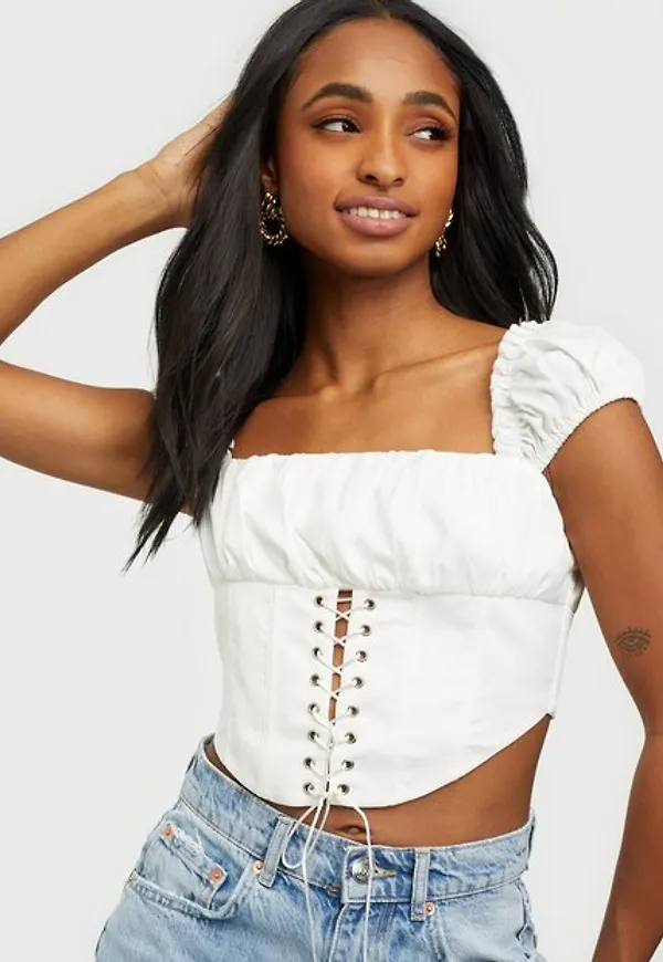 Love Triangle All Cried Out Lace Up Top T-shirts