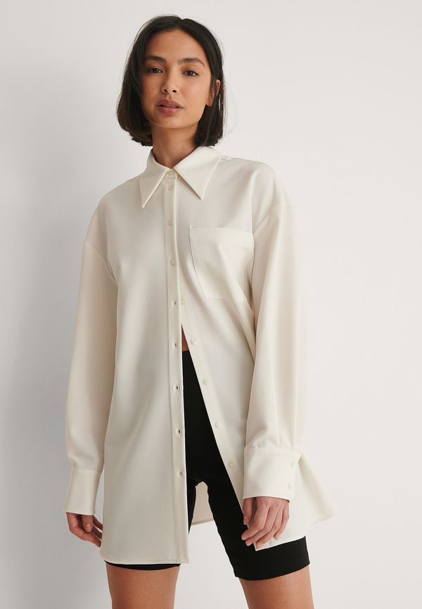 NA-KD Classic Oversize Skjorta - White