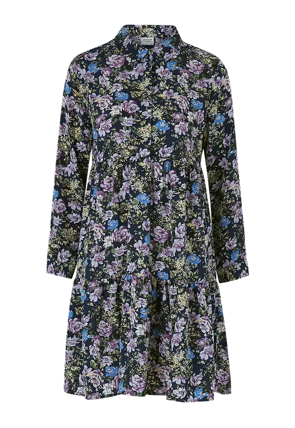 JDY - Skjortklänning jdyPiper L/S Aop Shirt Dress Wvn - Svart