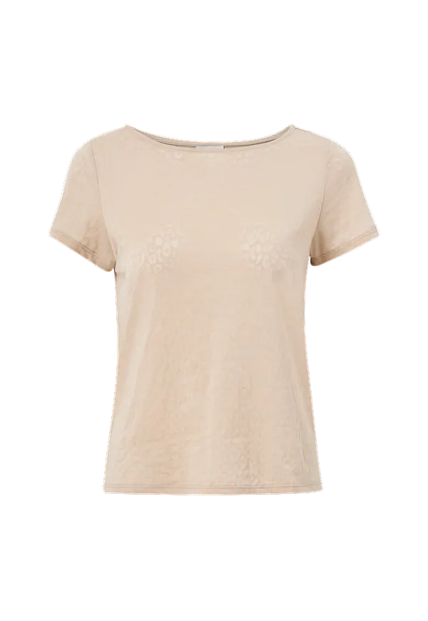 Vila - Topp viAnita S/S Leo - Beige