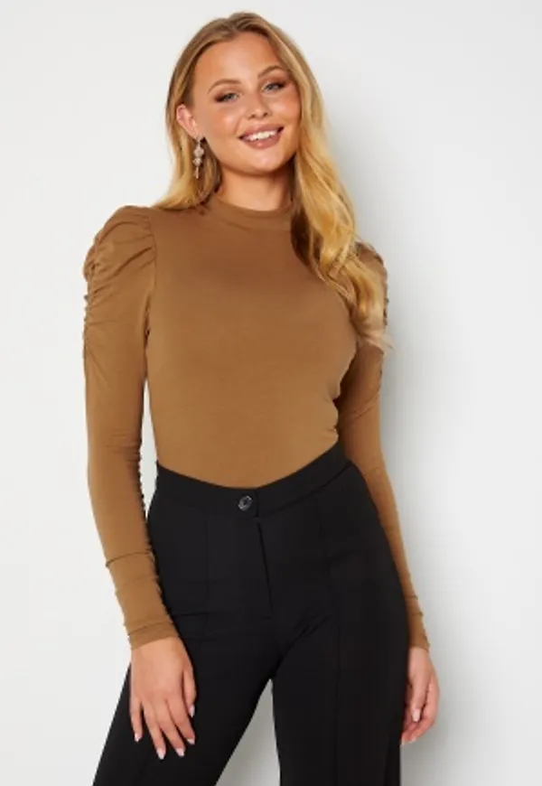 ONLY Olive Love Life L/S Puff Toasted Coconut XS