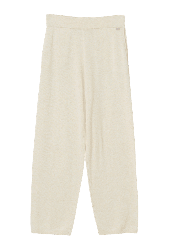 Lexington - Byxor Des Organic Cotton/Tencel Knitted Pants - Natur