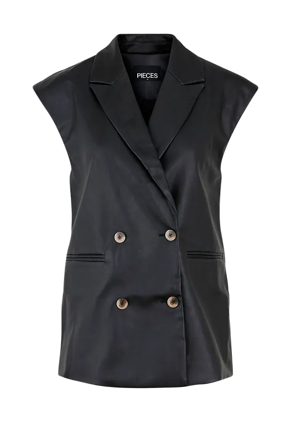 pieces - Väst pcBullu Vest - Svart