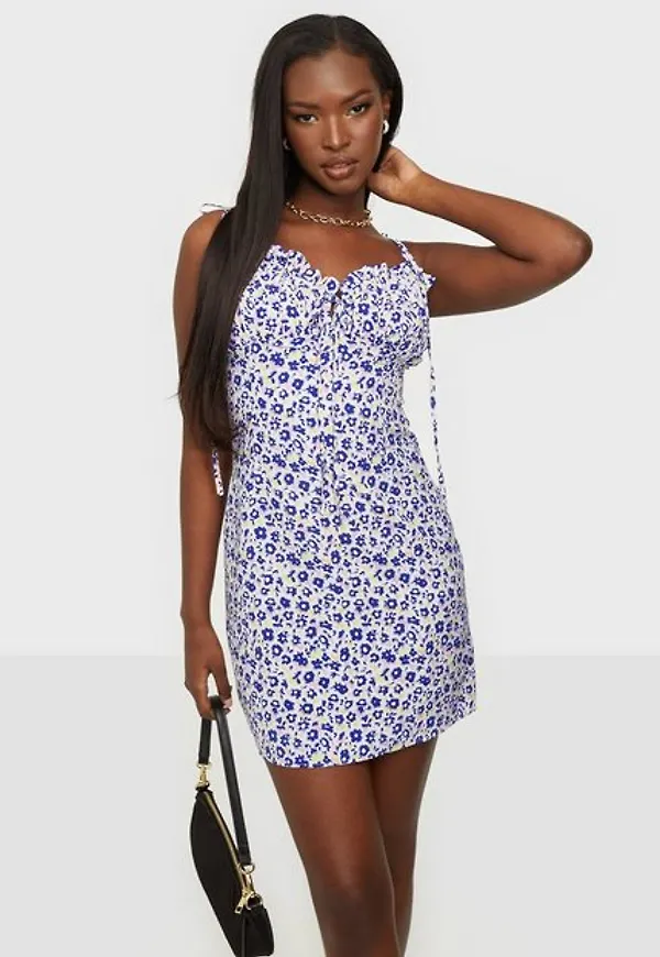 Glamorous Nelly x Glamorous Crepe Tie Dress Fodralklänningar Multicolor