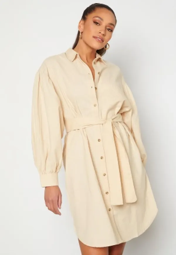 SELECTED FEMME Cecilie Short Shirt Dress Sandshell 34