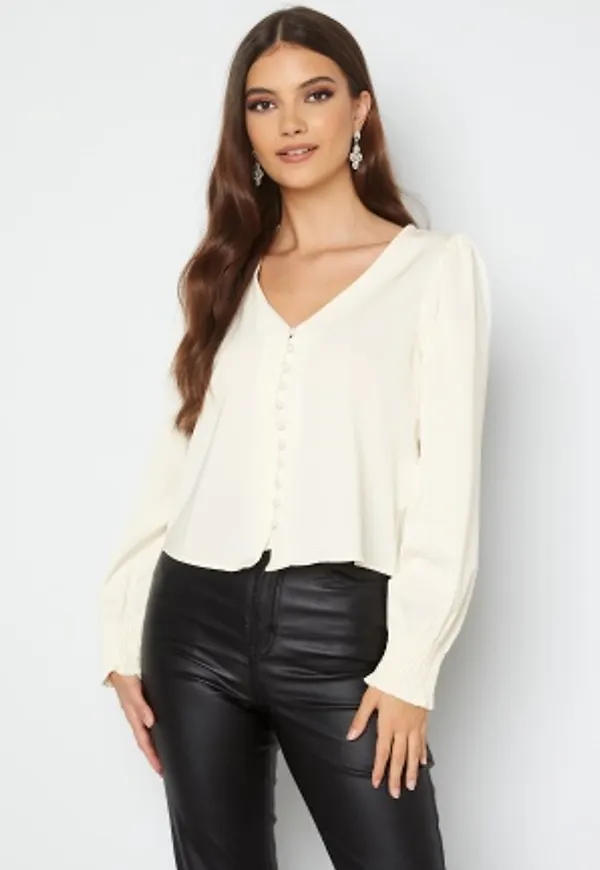 ONLY Saturday LS Neck Top Cloud Dancer L