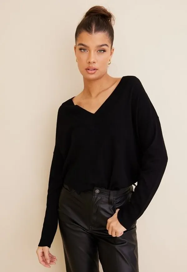 Only Onllillies L/S V-Neck Pullover Knt Stickade tröjor