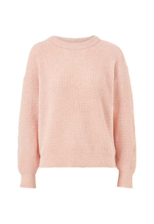 ICHI - Tröja ihDusty LS5 Pullover - Rosa