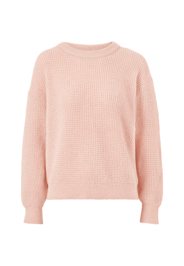ICHI - Tröja ihDusty LS5 Pullover - Rosa