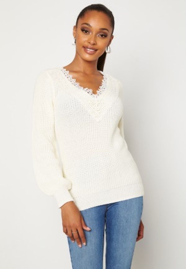 Happy Holly Wendy lace sweater Offwhite 44/46