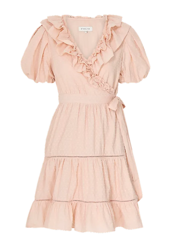 By Malina - Omlottklänning Clemence Dress - Rosa