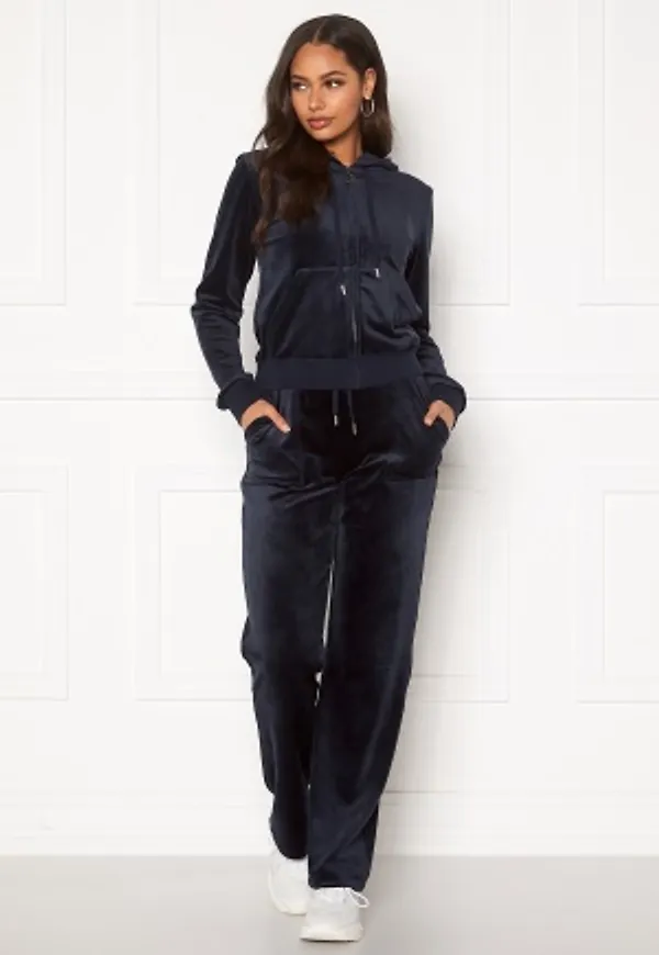 Juicy Couture Del Ray Classic Velour Pant Night Sky XS
