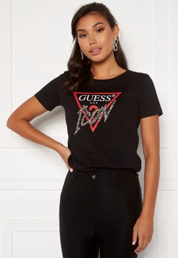 Guess SS Icon Tee JBLK Jet Black A996 XS