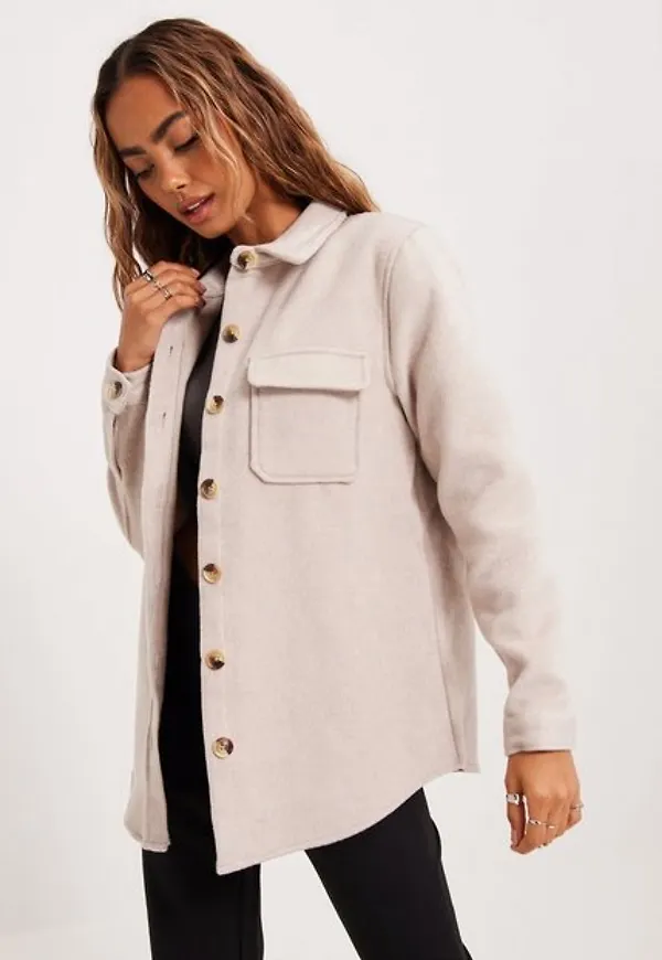 Object Collectors Item Objvera Owen L/S Jacket Noos skjortjackor Sandshell