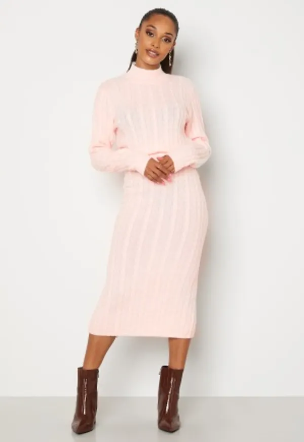 BUBBLEROOM Lively knitted skirt Light pink M