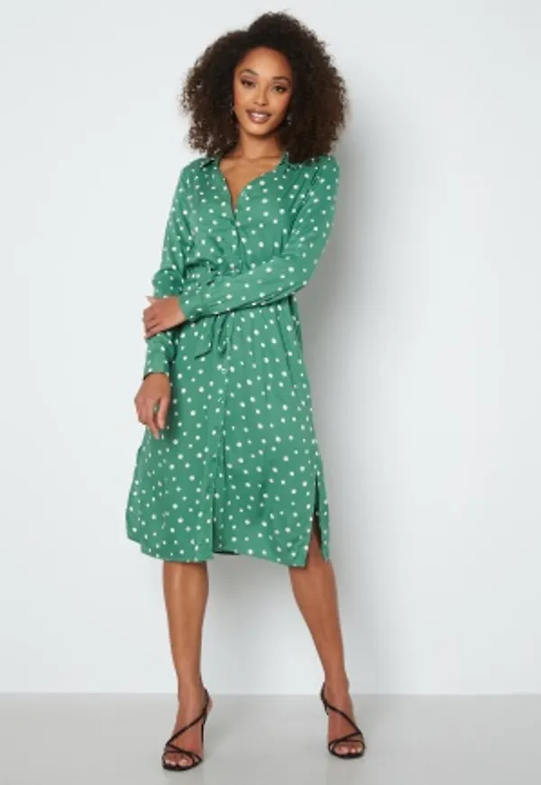 Happy Holly Iris Shirt dress Green / Dotted 52/54
