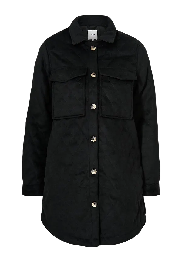 Object - Jacka objVera Owen Long Quilt Jacket - Svart
