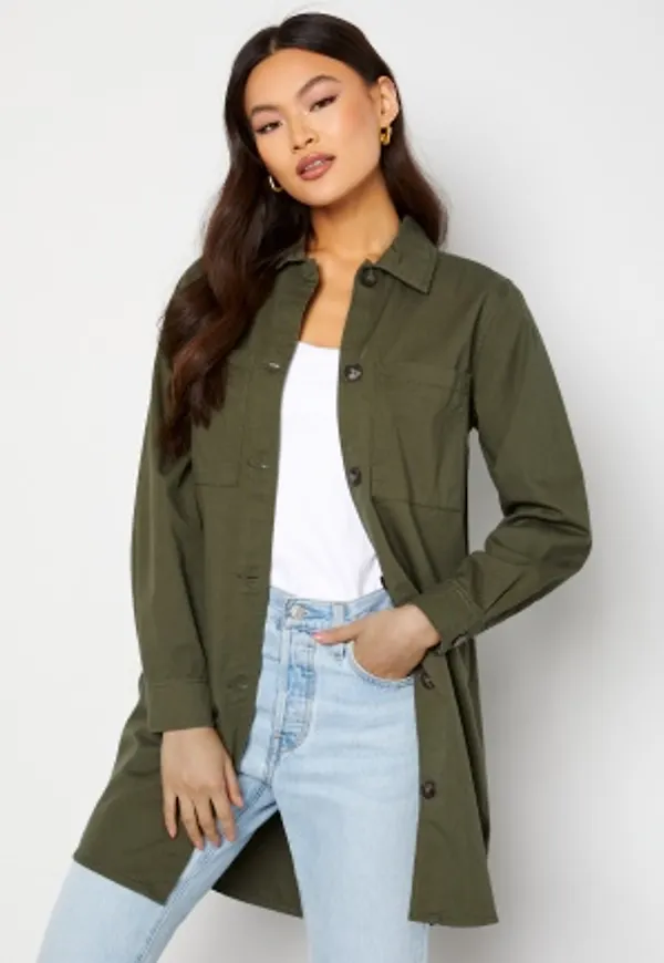 Happy Holly Rosalie shacket Khaki green 44/46