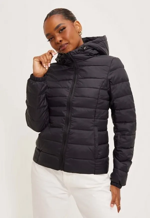 Only onlTAHOE Hood Jacket Otw Noos Dunjackor Svart