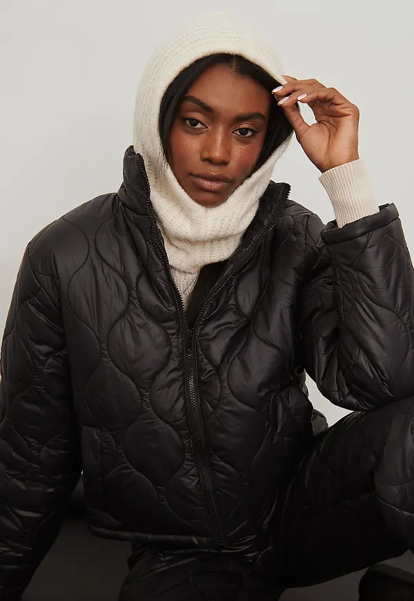 NA-KD Trend Quiltad jacka - Black