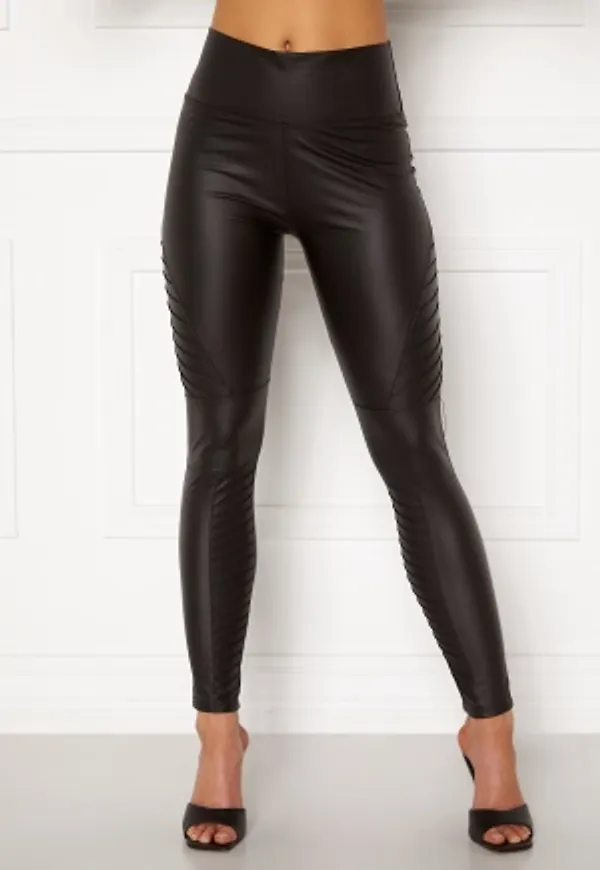 John Zack PU Biker Legging Black M (UK12)