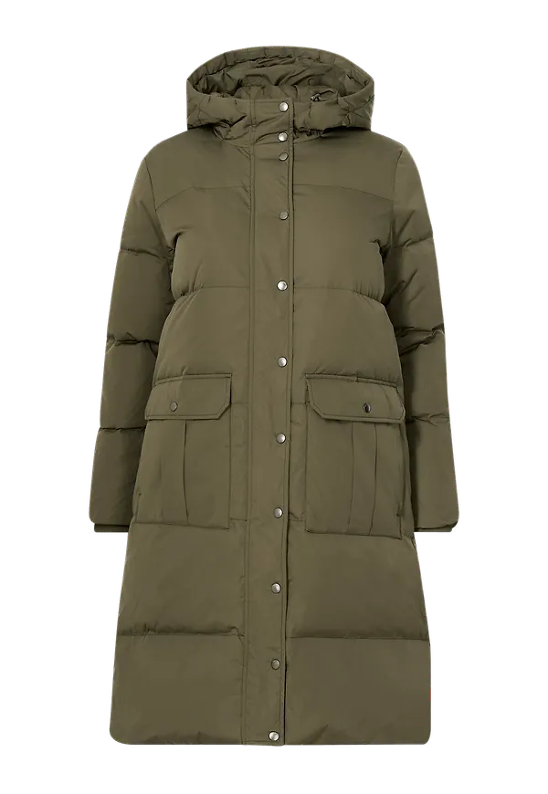 Selected FEMME CURVE - Kappa slfNew Nikka Down Coat W Curve - Grå