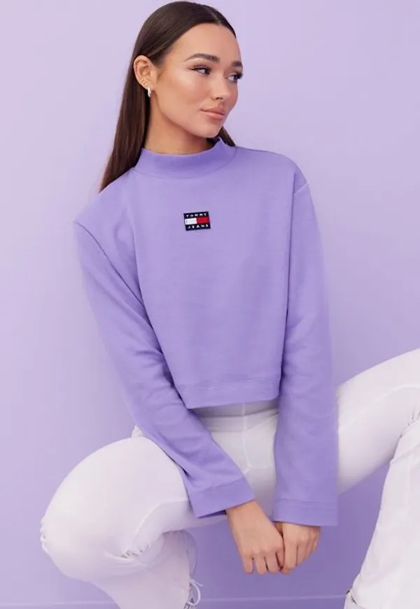 Tommy Jeans Tjw Rlxd Badge Mockneck Sweatshirts