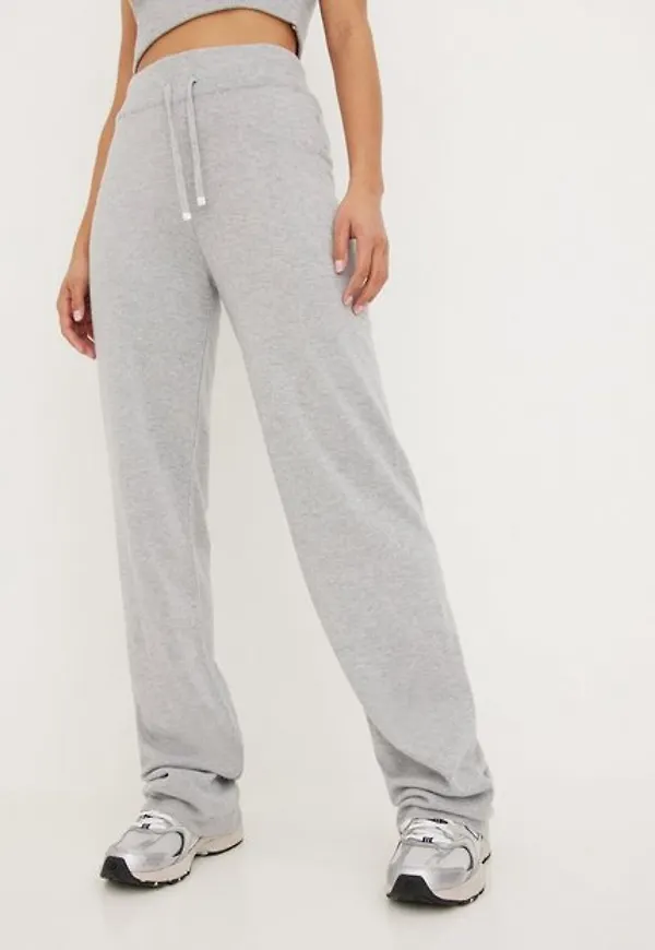 Juicy Couture Knitted Jogger Mjukisbyxor Grey Melange