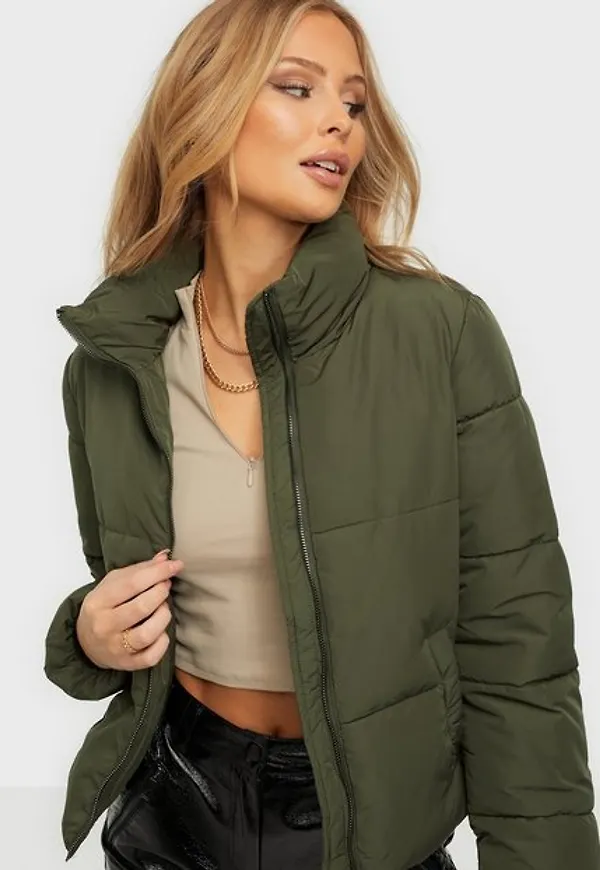 Jacqueline de Yong Jdynewerica Short Padded Jacket Otw Bomberjackor Forest Night