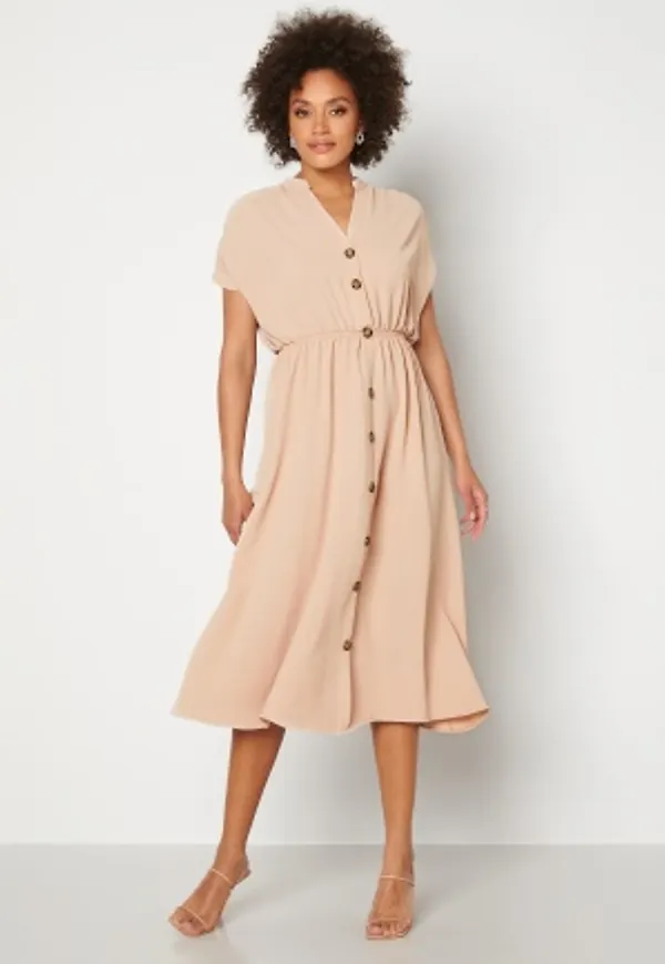 Trendyol Button Shirt Dress Tas/Stone 36