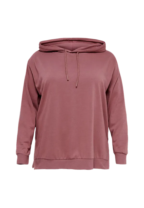 Only Carmakoma - Huvtröja carComfi Life LS Hood Sweat - Lila