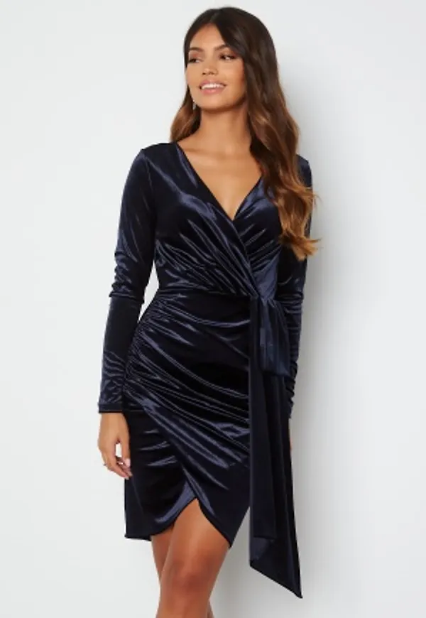 Chiara Forthi Snapshot Drape Dress Midnight blue XL