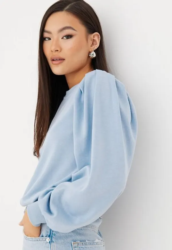Jacqueline de Yong Jdymathilde L/S Sweat Jrs Sweatshirts Blue Fog
