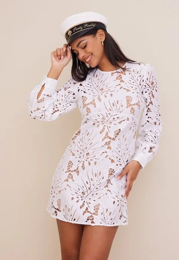 Michael Michael Kors Palm Lace Mini Dress Fodralklänningar
