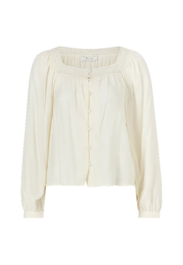 Vila - Blus viMocamil L/S Top - Vit