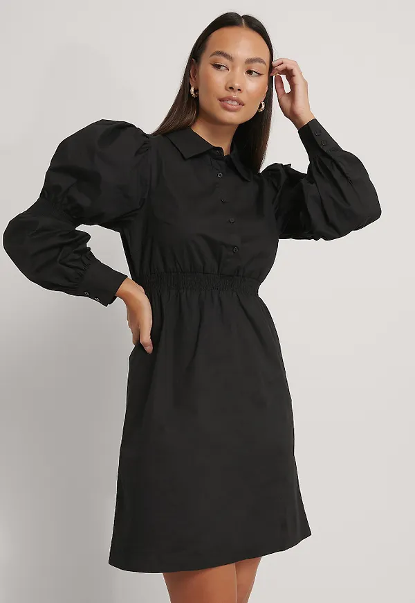 NA-KD Skjortklänning - Black