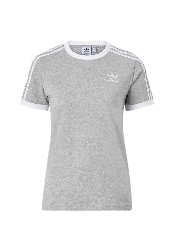 adidas Originals - Topp 3 Stripes Tee - Grå