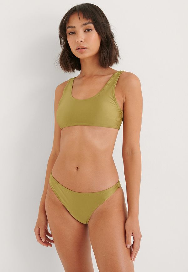 NA-KD Swimwear Skinande Klassisk Bikinitrosa - Green