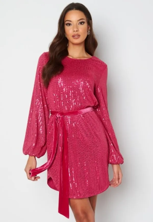 BUBBLEROOM Sanja sparkling dress Pink 40