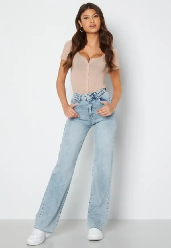 BUBBLEROOM June raw edge jeans Light denim 46