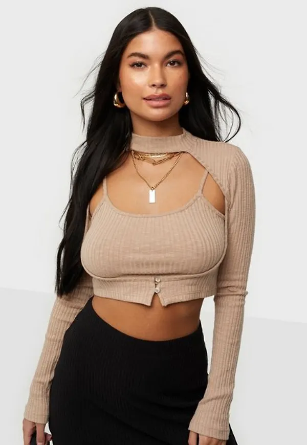 NLY Trend Cut Out Set Top Långärmade toppar